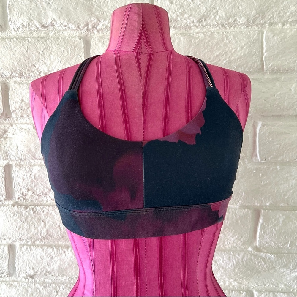 JoyLab Black and Pink Strappy Bralette A10